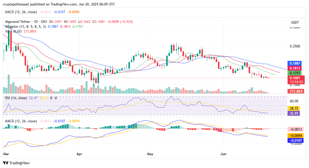 ALGO/USD 1-Tages-Chart. Bildquelle: TradingView