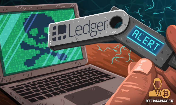 crypto wallet startup ledger detects phishing malware