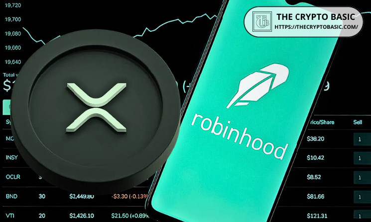 XRP занимает первое место в списке крупнейших дельцов Robinhood после повторного листинга