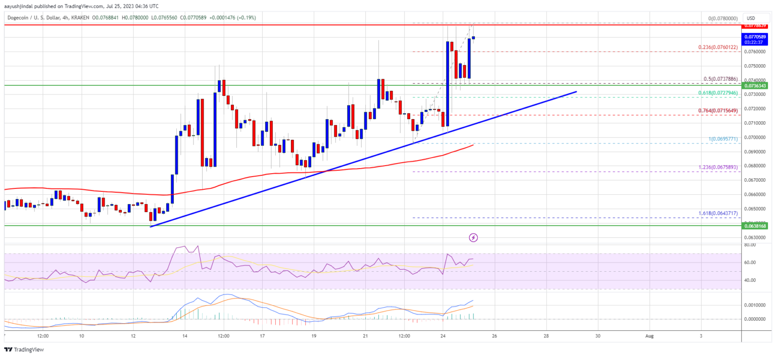 منبع: DOGEUSD در TradingView.com