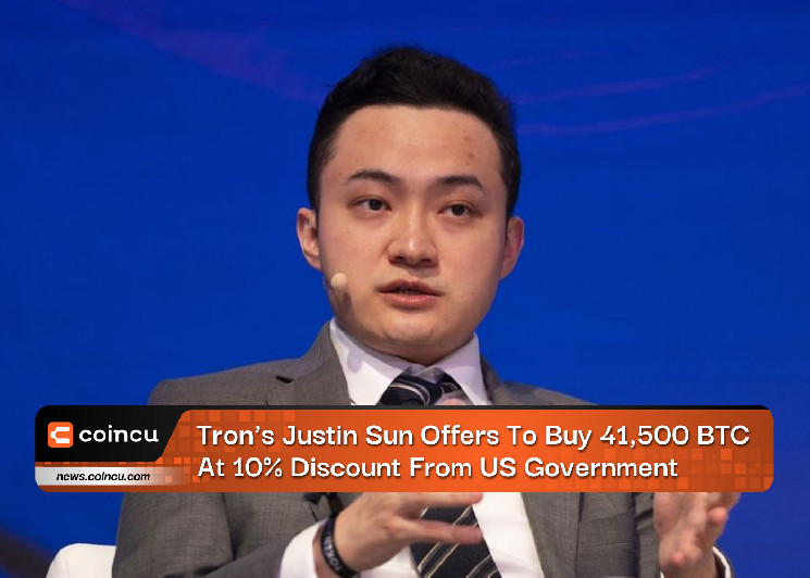 tron-s-justin-sun-offers-to-buy-41-500-btc-at-10-discount-from-us-government