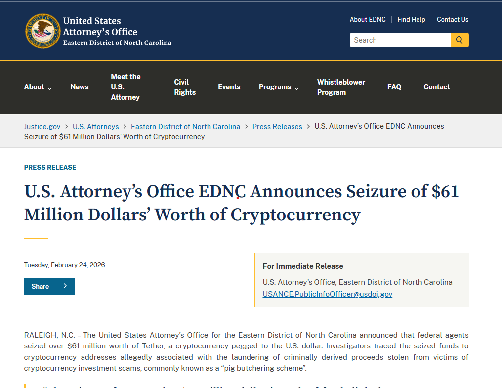 United States, North Carolina, Tether, Scams, Pig Butchering