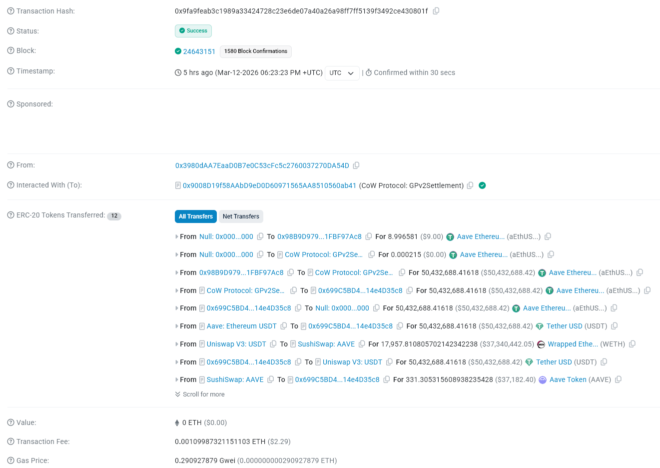 صفقة كارثية على إيثريوم. المصدر: <span class=