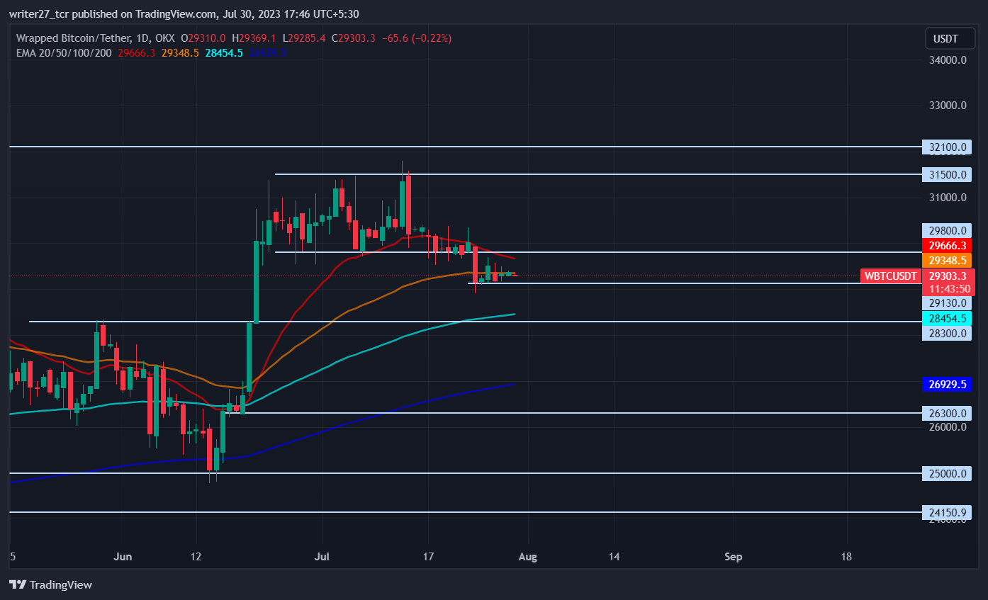 Prediksi Harga Bitcoin Wrapped : Akankah WBTC Jatuh Di Bawah $29.000?