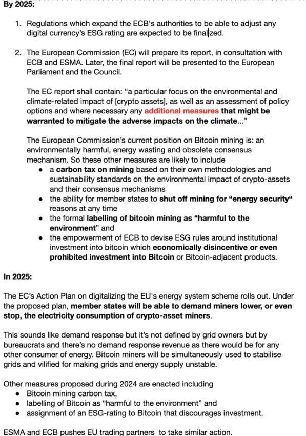 Screenshot aus dem EU-Bericht