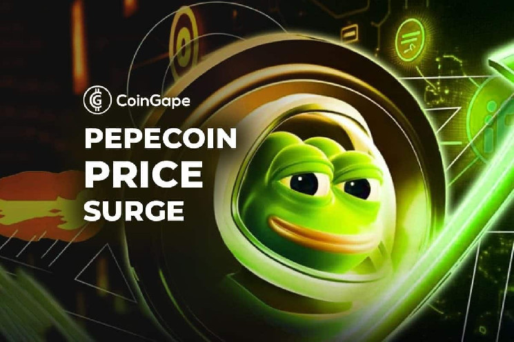 Анализ цен на монету Pepe: рост 12% сигнализирует о прорыве PEPE до $0,00002 по мере того, как ажиотаж вокруг ETF Ethereum тает