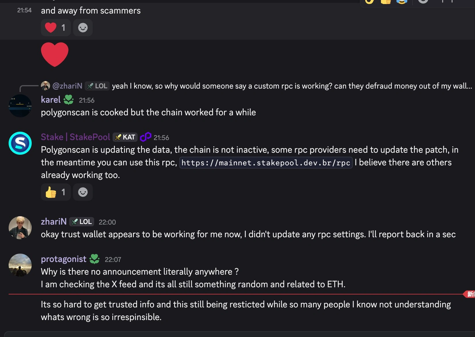 Polygon Labs calms fears about reports that its network went down for hours 