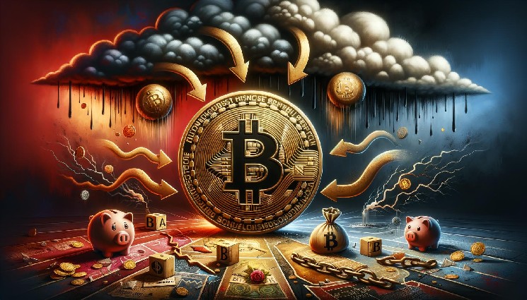 Биткойн теряет силу, новое падение может опуститься ниже ключевой поддержки