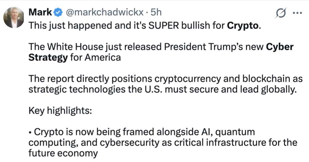 Cryptocurrencies, United States, AI, Donald Trump, Quantum Computing