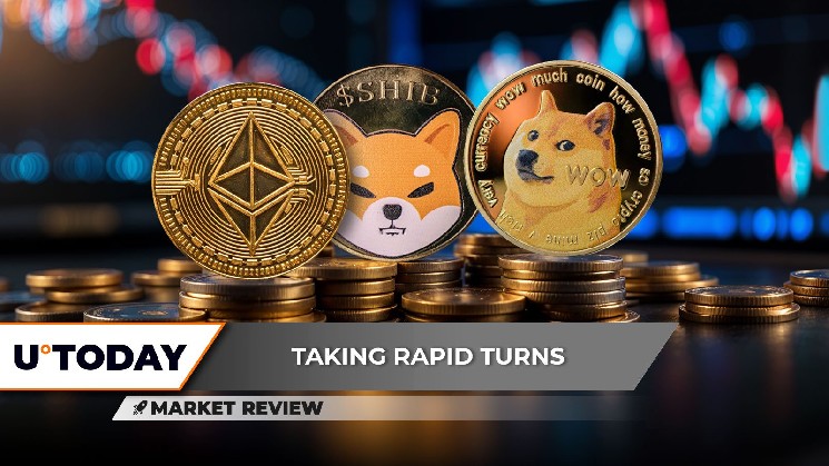 Ethereum (ETH) объемный взрыв, Shiba Inu (Shib) стремительно взлетел жестоко, Dogecoin (Doge): $ 0,20 все еще возможно?