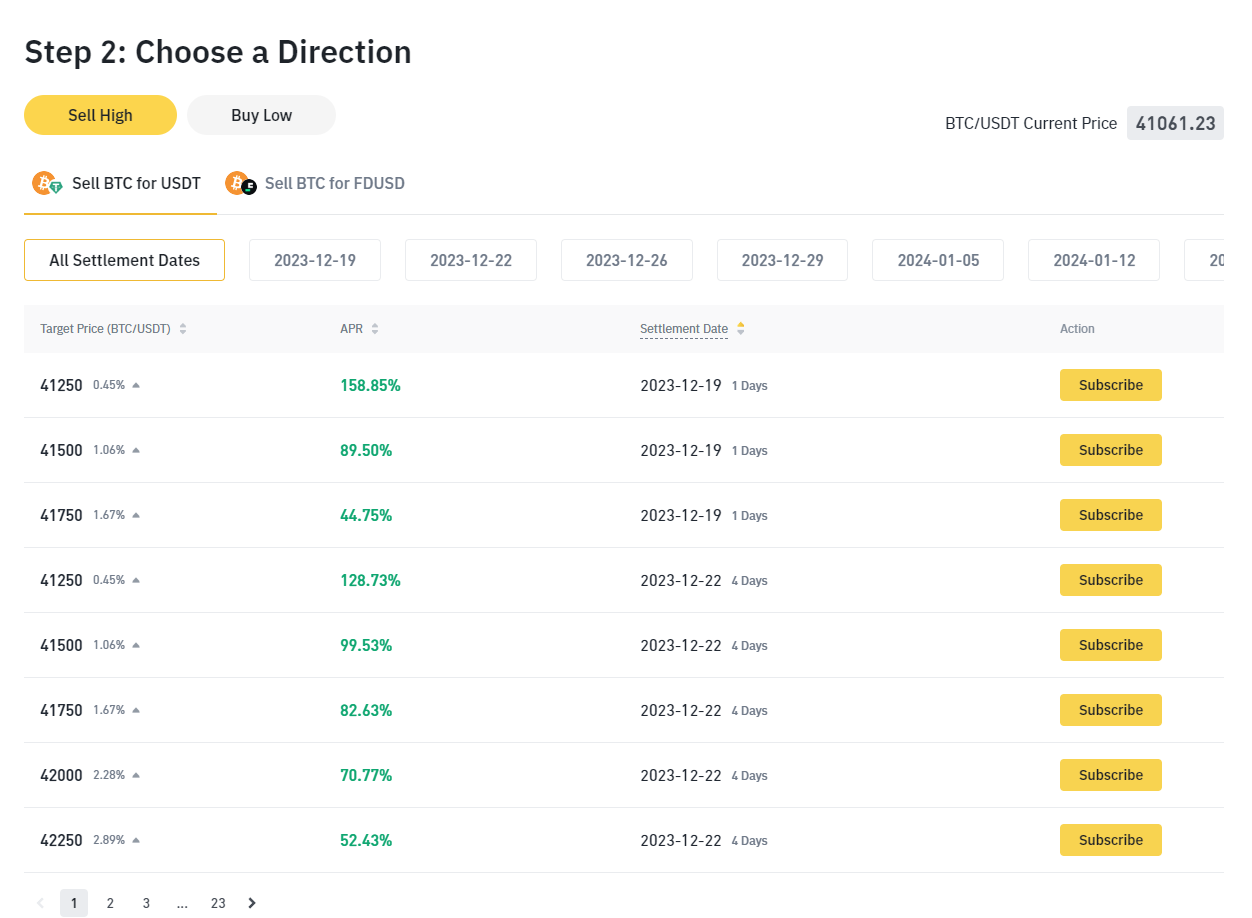 Doble inversión binance vender caro