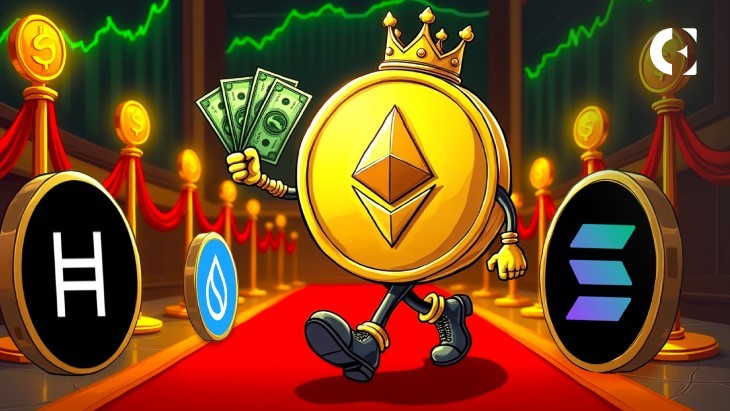 Обновление Crypto Market: Ethereum Stable, в то время как HBAR, SOL, SUI POST GAINS