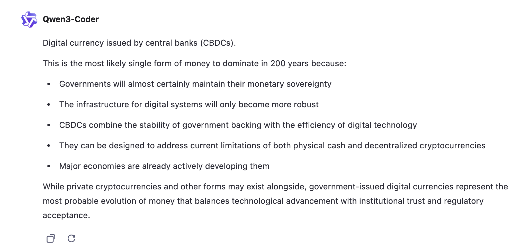 11 модели искусственного интеллекта предсказывают будущее денег за 200 лет - и Биткойн доминирует в списке 11 модели искусственного интеллекта предсказывают будущее денег за 200 лет - и Биткойн доминирует в списке