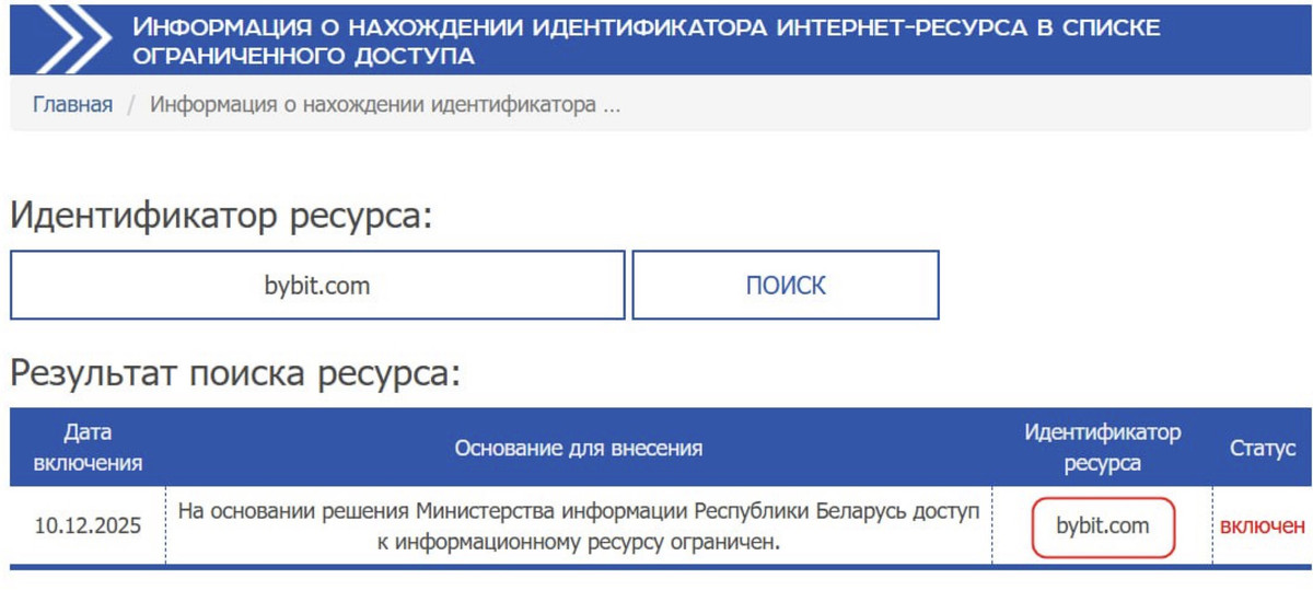 блокировка бирж в беларуси