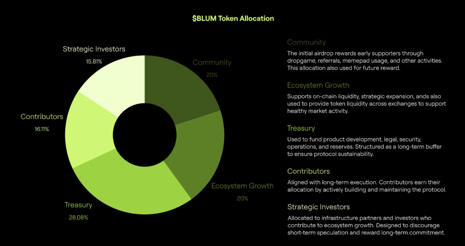 BLUM token allocations
