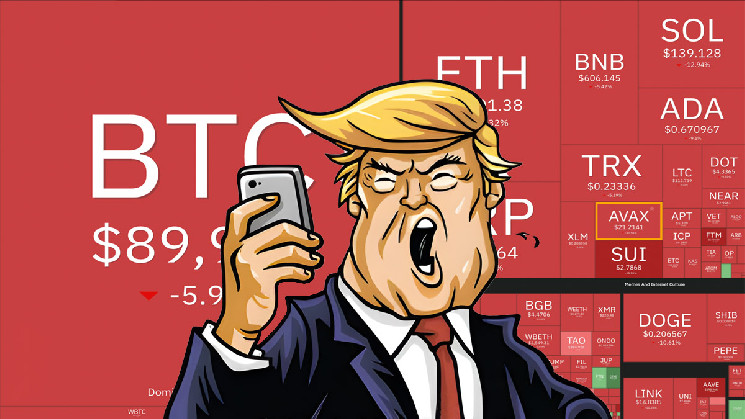 Очередной Трамп-дамп: биткоин упал ниже $89 000