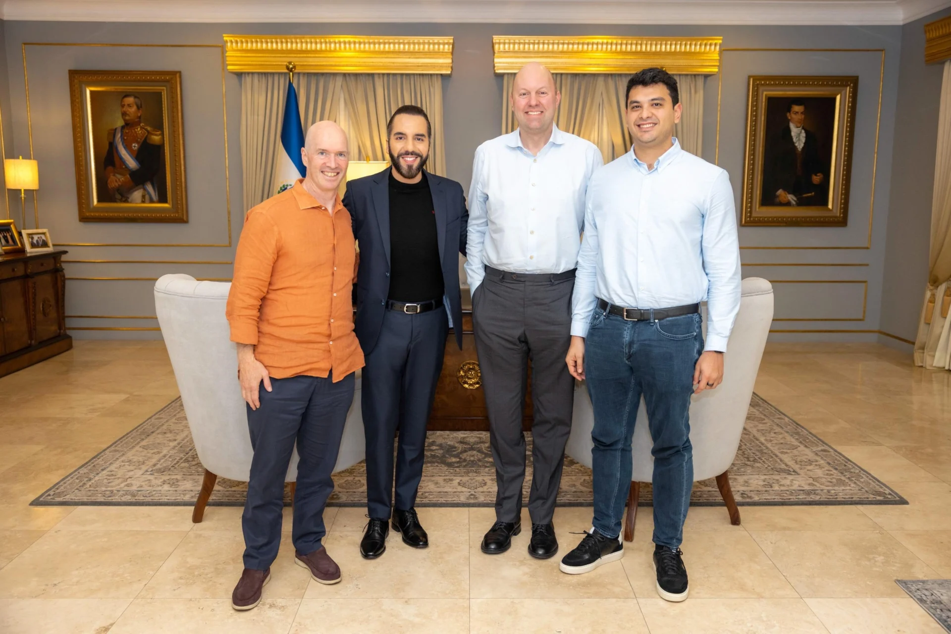 El Salvador's President, Nayib Bukele recently met Ben Horowitz and Marc Andreessen, the co-founders of Andreessen Horowitz (a16z) at Casa Presidencial