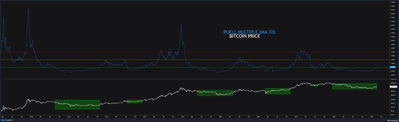 Bitcoin Puell Multiple Long Term