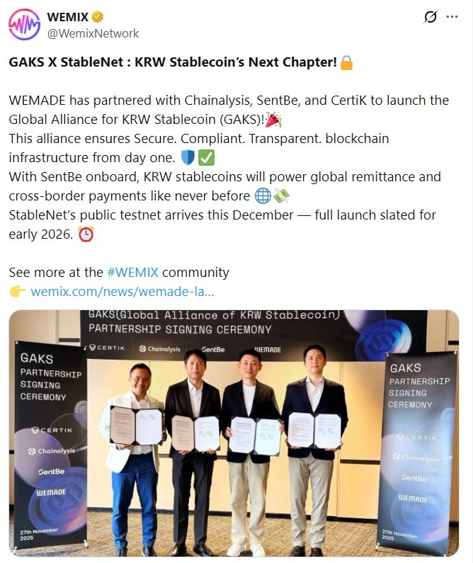 Wemade rallies partners for KRW stablecoin push after years of setbacks