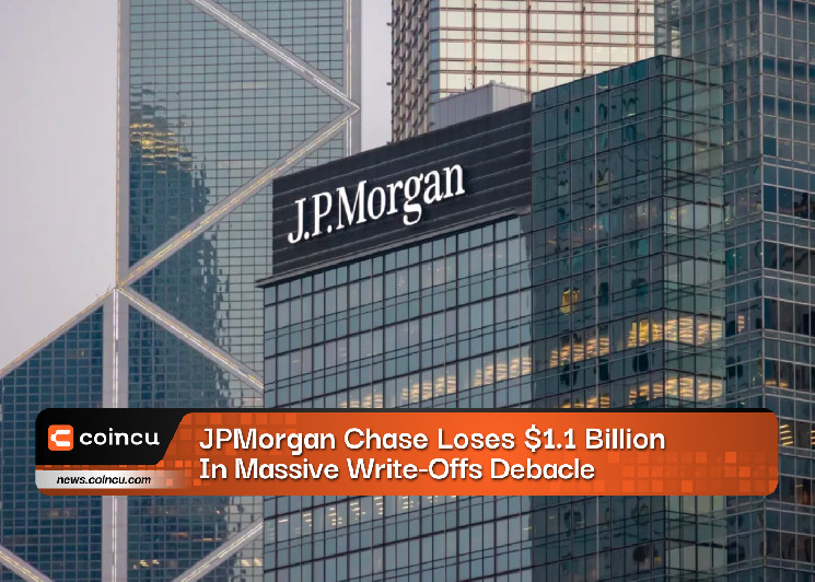 JPMorgan Chase теряет 1,1 миллиарда долларов из-за массовых списаний