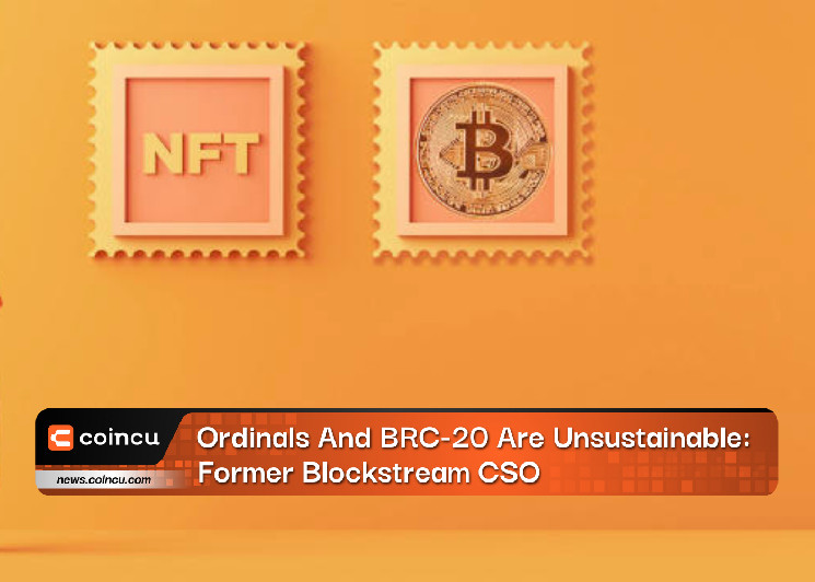 Ordinals и BRC-20 неустойчивы: бывший CSO Blockstream