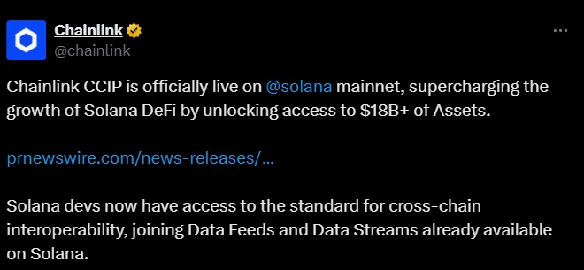 solana chainlink ccip