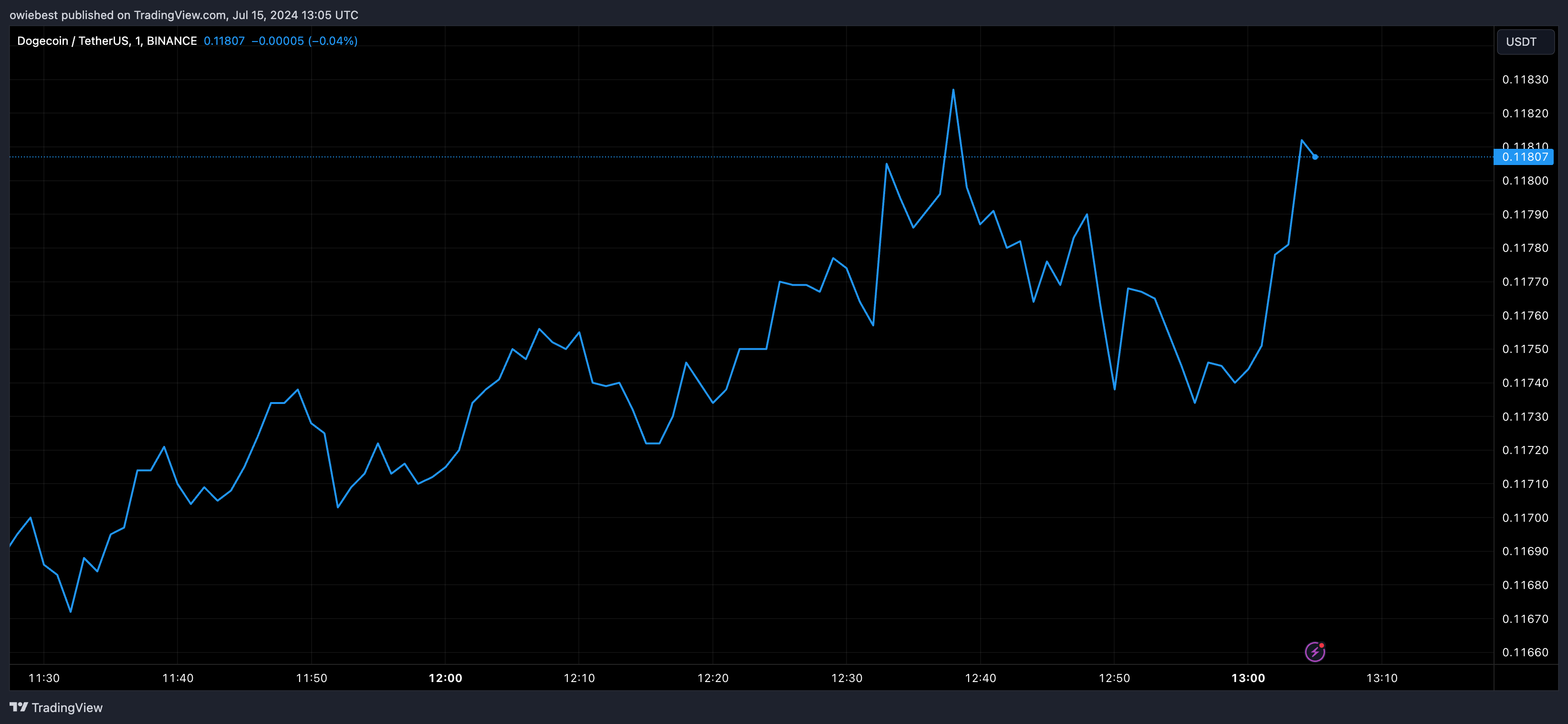 BINANCE: изображение графика DOGEUSDT от owiebest