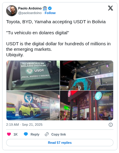 usdt bolivia