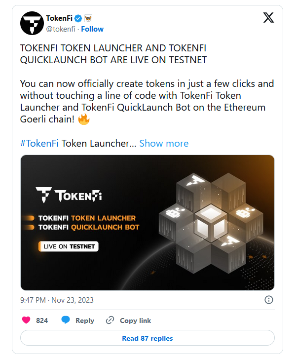 Launcher token. Tokenfi. Токен Launcher.