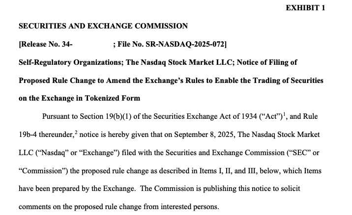Nasdaq, SEC, Stocks, RWA, Tokenization, RWA Tokenization, Policy