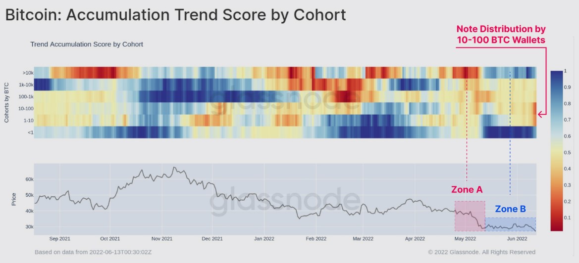 accumulation trend score bitcoin