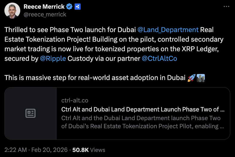 Real Estate, Dubai, Donald Trump, Tokenization