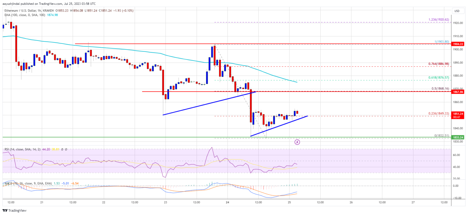 Perjuangan Harga Ethereum Di Bawah $1.900 Bisakah Bulls Menyelamatkan Hari Ini?