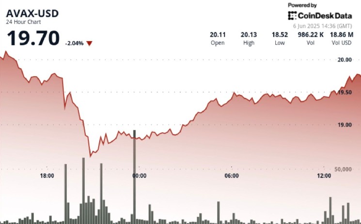 Avax поднимается на 6% после распродажи спора мускуса