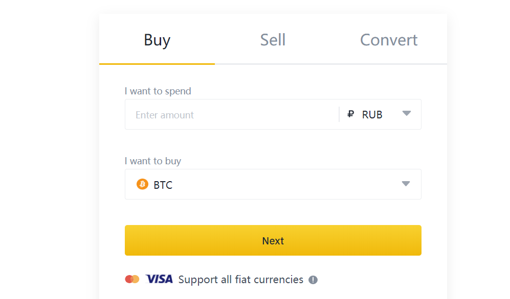 Binance разрешила покупать криптовалюты за рубли с карт Visa 