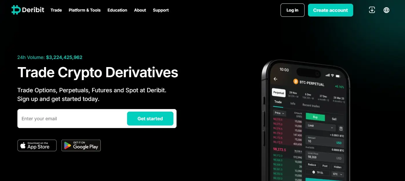 Coinbase ведет переговоры о покупке биржи деривативов Deribit