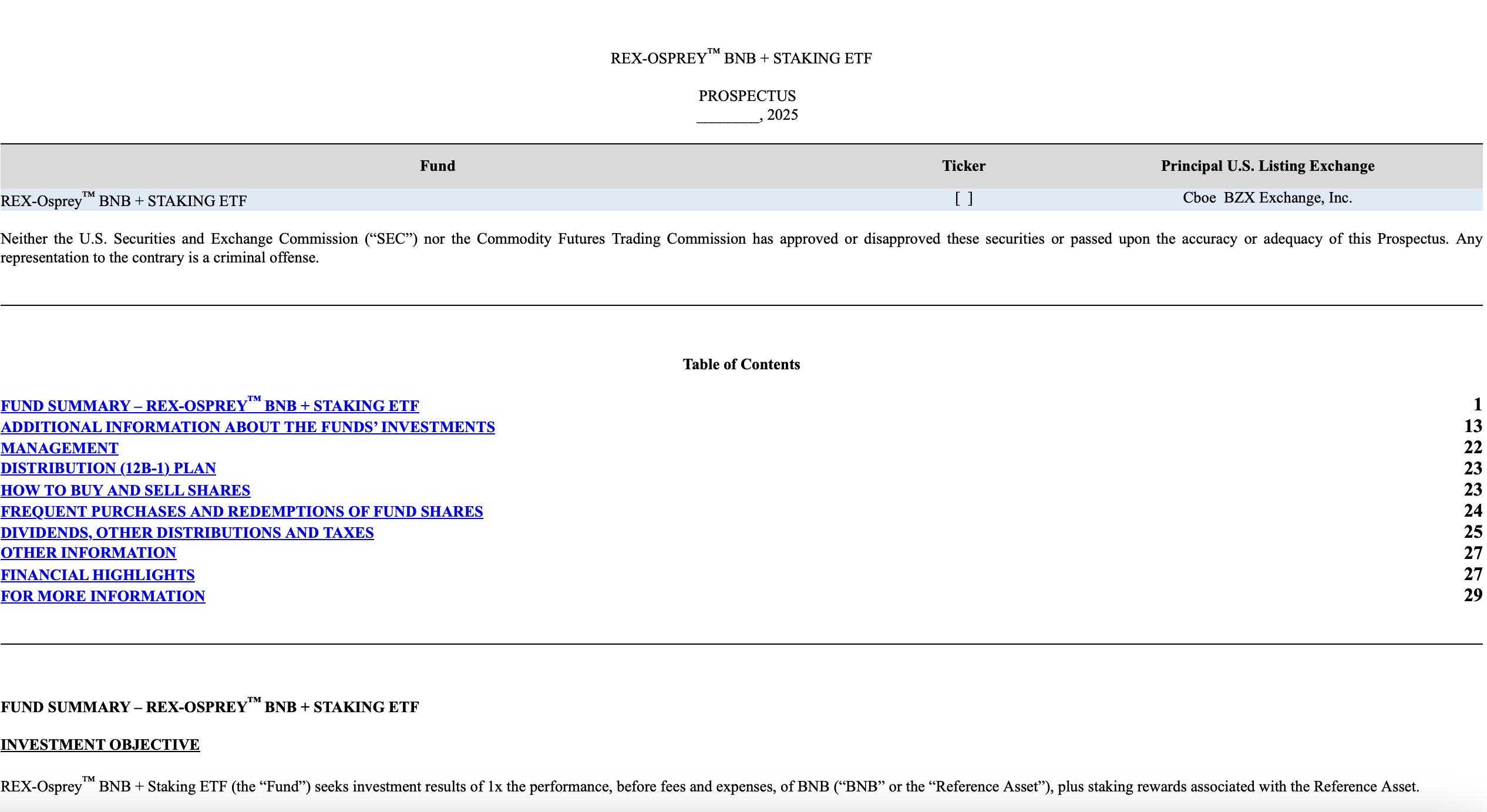 REX-Osprey Seeks Approval for BNB Staking ETF That May Yield 1.5%–3% 1 0198ecdb c677 7509 8255 6ce614ff2a2a