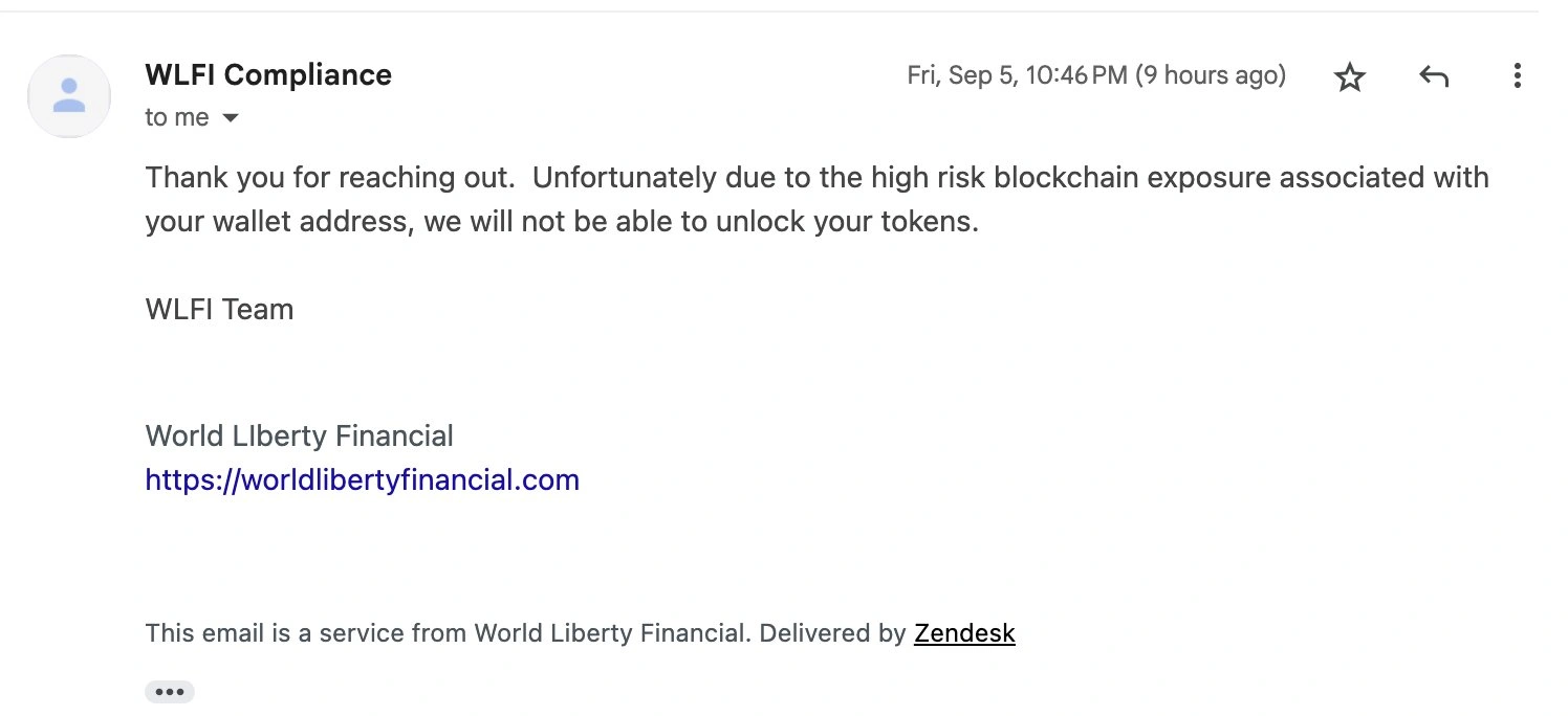 تعرضت شركة WLFI المرتبطةtracلانتقادات بسبب 