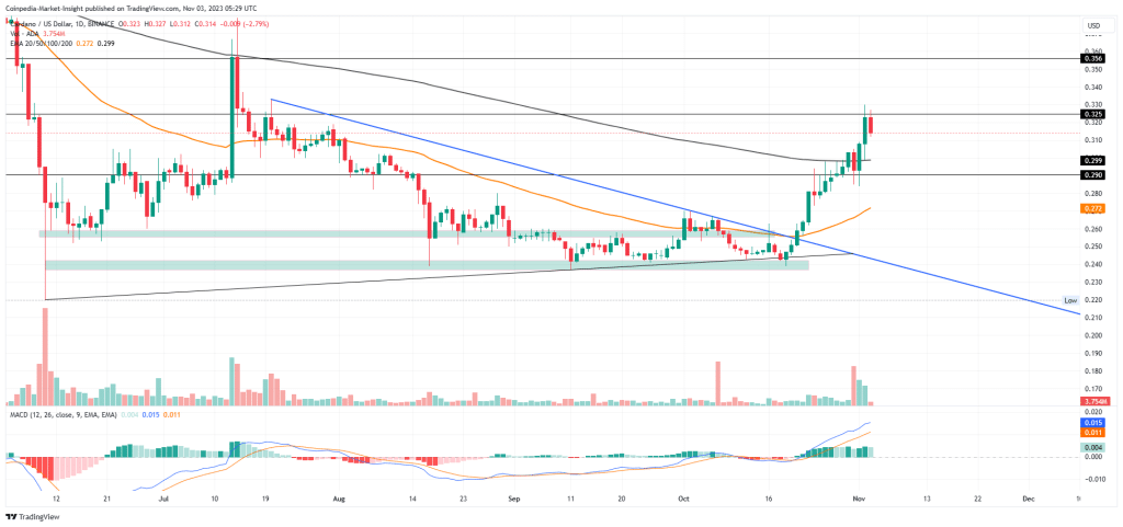 Cardano (ADA) Menentang Koreksi Pasar yang Lebih Luas Di Tengah Transaksi Paus Apa Selanjutnya?