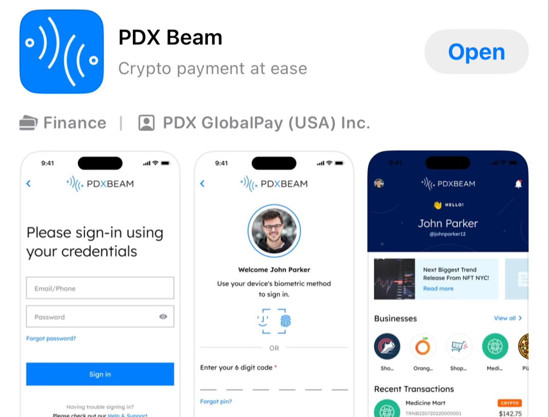 PDX Global's crypto-fiat payment app debuts on App Retailer and Google Play - 1