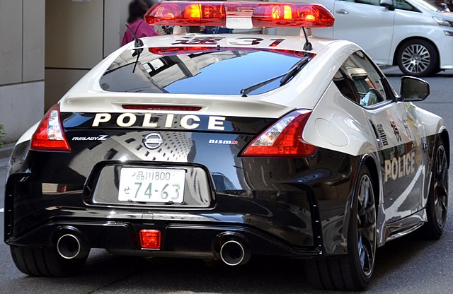 A Tokyo Metropolitan Police Department police car.