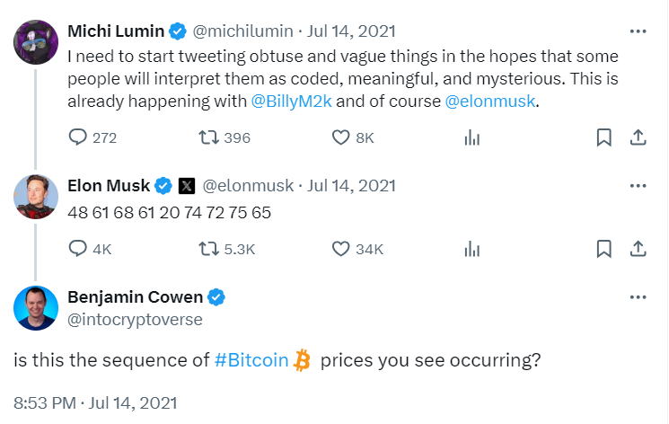 Elon Musk Bitcoin predictions