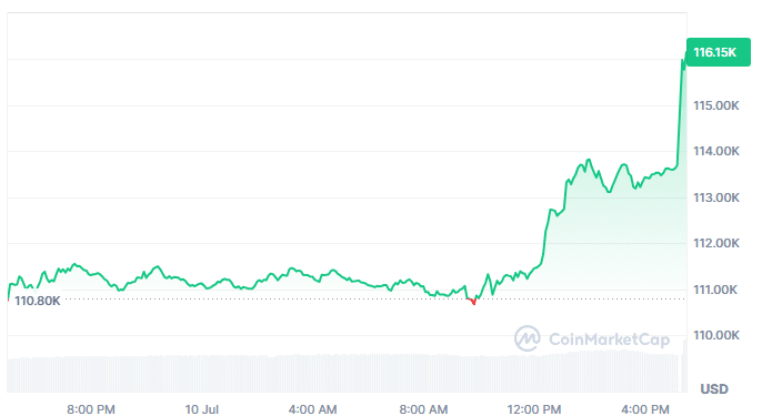 Gráfico de precio bitcoin el 10 de julio