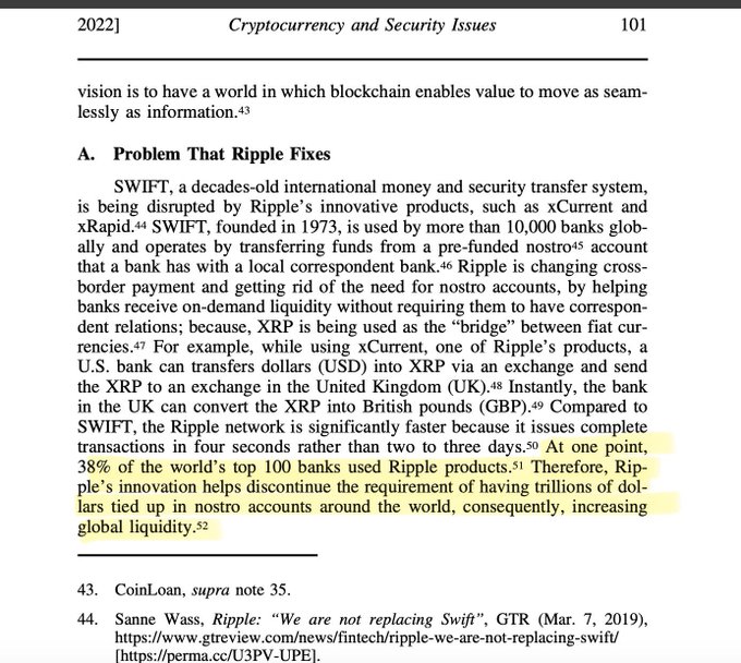 38% из 100 крупнейших банков мира использовали продукты Ripple