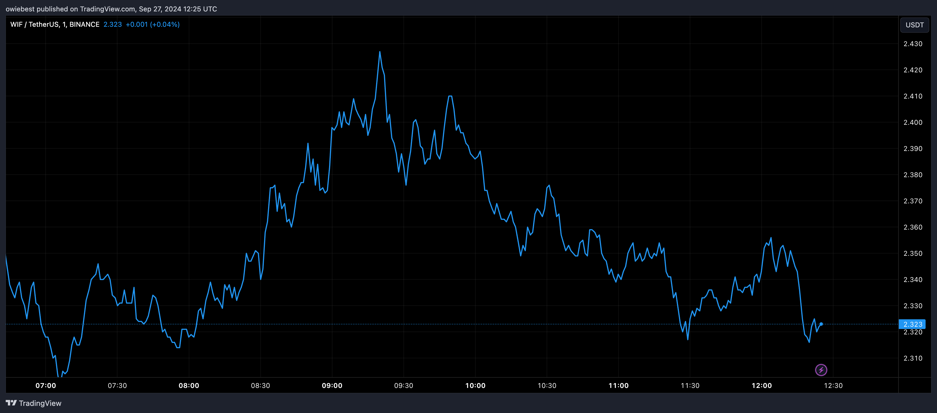 BINANCE:WIFUSDT Chart Image by owiebest