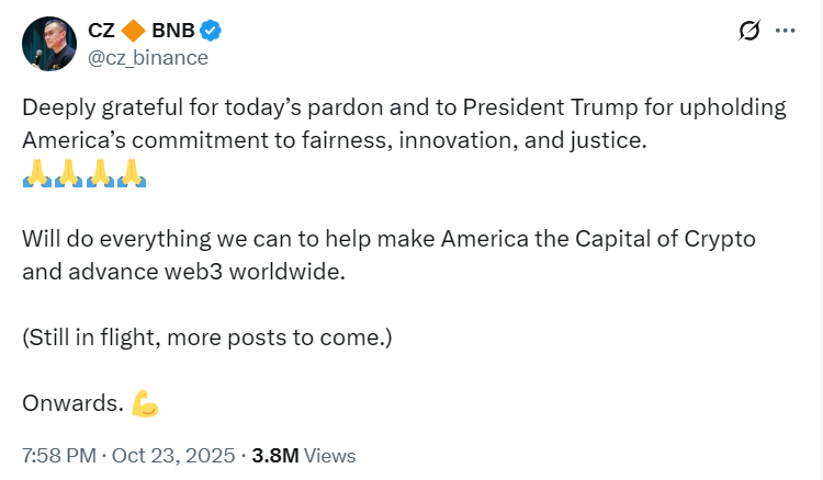 Чжао благодарит за помилование