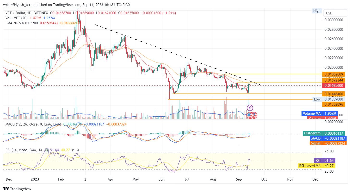 VeChain Price Forecast 2023: Can VET Show One Way Run Upto $1?