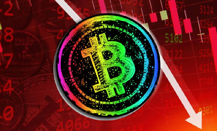 Рекордные лонг-ликвидации Bitcoin с октября 2021