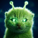 icon-Alien Green Cat