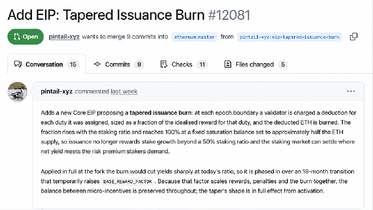 Разработчики Ethereum хотят, чтобы вознаграждение за стейкинг ETH снизилось до 0% при уровне стейкинга в 50% Разработчики Ethereum хотят, чтобы вознаграждение за стейкинг ETH снизилось до 0% при уровне стейкинга в 50%